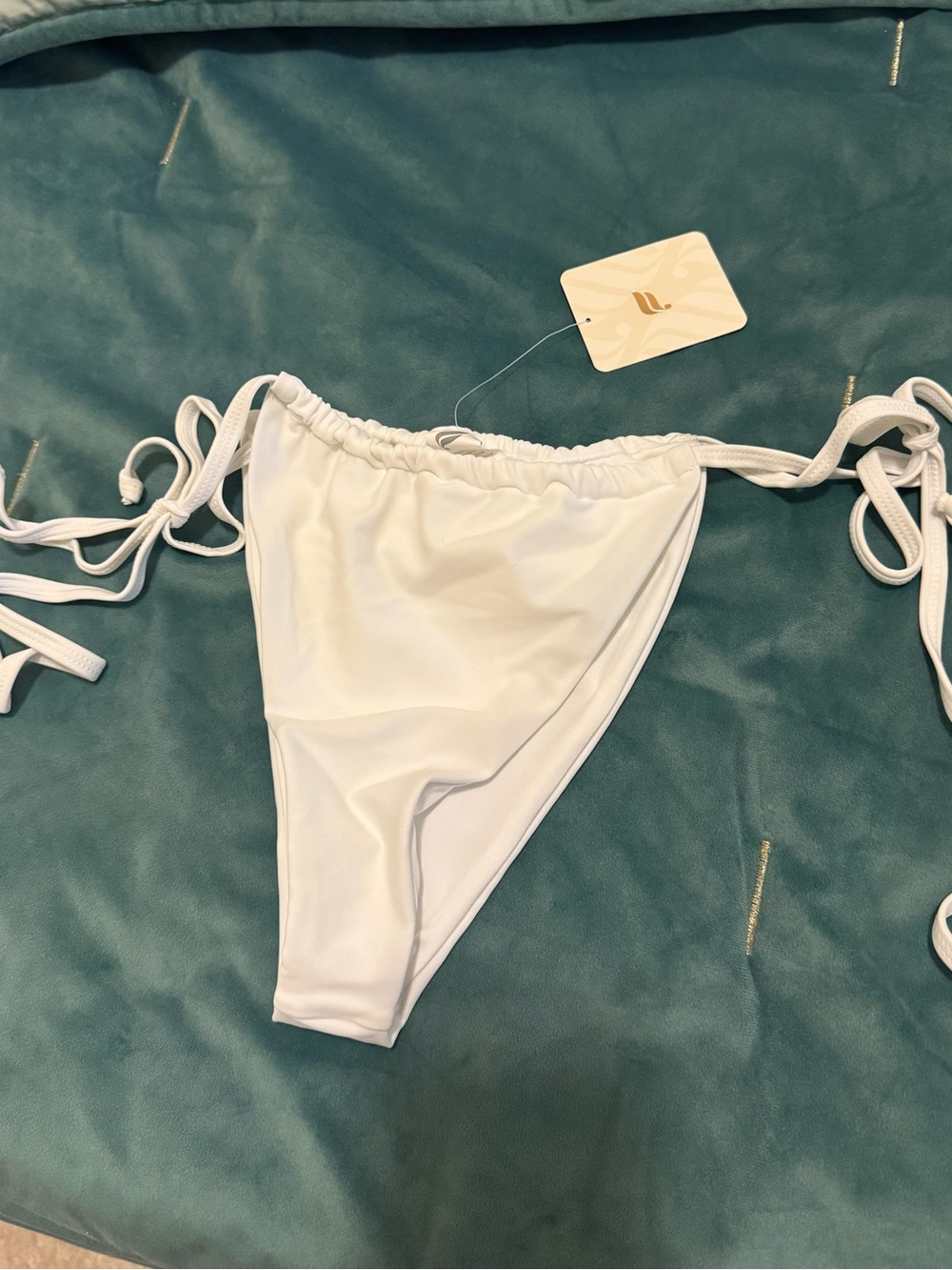 Fabletics White Tie-Side Bikini Bottom